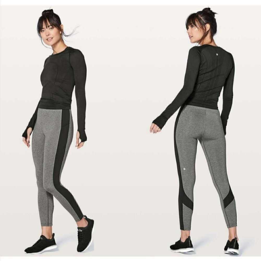 Lululemon | Box It Out Tights in Heathered Black / Black